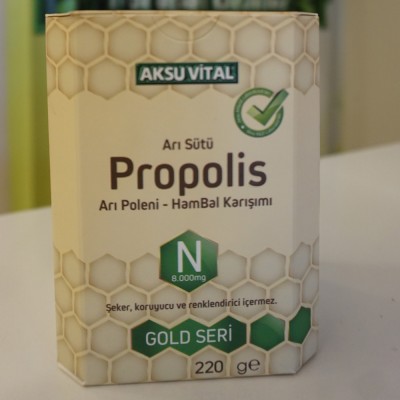 Propolis-Arı Sütü-Polen-Ham Bal Karışımı 220 Gr Propolis-Arı Sütü-Polen-Ham Bal Karışımı 220 Gr